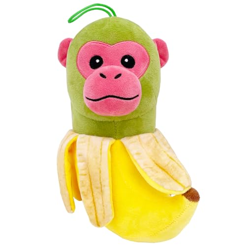 VeloStreamus Tralalero Tralala PlüSchfigur,Lustiges Italian Brainrot PlüSchtier,Weicher Hai Mit Sneakers,Perfekt FüR Kinder & Erwachsene,SammlerstüCk,Kuscheltier FüR Fans. (Shimpanzinni Bananini) von VeloStreamus
