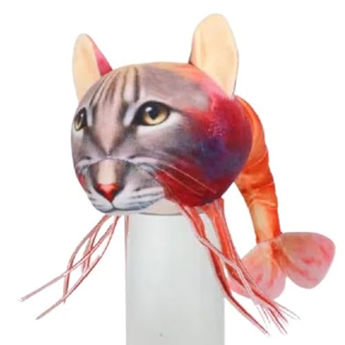 VeloStreamus Tralalero Tralala PlüSchfigur,Lustiges Italian Brainrot PlüSchtier,Weicher Hai Mit Sneakers,Perfekt FüR Kinder & Erwachsene,SammlerstüCk,Kuscheltier FüR Fans. (Katzen) von VeloStreamus