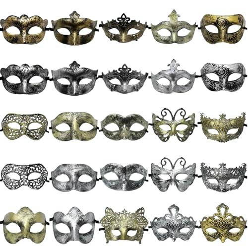 Velorique Maskerade Maske für Paar Damen Herren, Karneval Maske für venezianische Halloween Karneval für Party Abschlussball Ball Kostüm Maske Velorique Maskerade Maske für Paar Damen Herren, Karneval Maske für venezianische Halloween Karneval für Party Abschlussball Ball Kostüm Maske von Velorique