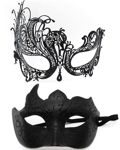 Velorique Maskerade Maske für Paar Damen Herren Karneval Maske für venezianische Halloween Karneval für Party von Velorique