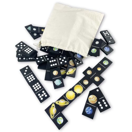 Vemkel Domino Brettspiel Weltraum, Spiele ab 3 Jahren, Holz Brettspiele für Kinder 4, 5, 6, 7, 8 Jahre, Lernspiele ab 3 Jahre, Vorschule Spiele, Holzspiele für Kleinkinder – 55 St Vemkel Domino Brettspiel Weltraum, Spiele ab 3 Jahren, Holz Brettspiele für Kinder 4, 5, 6, 7, 8 Jahre, Lernspiele ab 3 Jahre, Vorschule Spiele, Holzspiele für Kleinkinder – 55 St von Vemkel