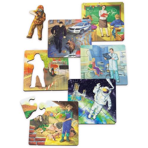 Vemkel Holz Puzzle Berufe, Spiele ab 3 Jahren, Holz Puzzle ab 3 Jahre, Jigsaw Puzzle, Lernspiele ab 3 Jahre, Vorschule Spiele — 6 Puzzles Vemkel Holz Puzzle Berufe, Spiele ab 3 Jahren, Holz Puzzle ab 3 Jahre, Jigsaw Puzzle, Lernspiele ab 3 Jahre, Vorschule Spiele — 6 Puzzles von Vemkel