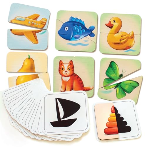 Vemkel Holz Puzzle Hälften und Schatten, Spiele ab 1 Jahr, Holz Puzzle ab 1 Jahr, Jigsaw Puzzle, Lernspiele ab 1 Jahr, Vorschule Spiele — 16 St Vemkel Holz Puzzle Hälften und Schatten, Spiele ab 1 Jahr, Holz Puzzle ab 1 Jahr, Jigsaw Puzzle, Lernspiele ab 1 Jahr, Vorschule Spiele — 16 St von Vemkel