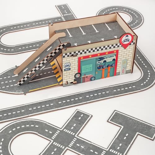 Vemkel Holz Puzzle Straße und Garage, Spiele ab 3 Jahren, Holz Puzzle ab 3 Jahre, Jigsaw Puzzle, Lernspiele ab 3 Jahre, Vorschule Spiele — 38 St Vemkel Holz Puzzle Straße und Garage, Spiele ab 3 Jahren, Holz Puzzle ab 3 Jahre, Jigsaw Puzzle, Lernspiele ab 3 Jahre, Vorschule Spiele — 38 St von Vemkel