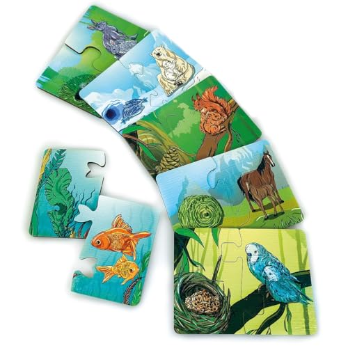 Vemkel Holz Puzzles Wer isst was und wo lebt es, Spiele ab 3 Jahren, Holz Puzzle ab 3 Jahre, Jigsaw Puzzle, Lernspiele ab 3 Jahre, Vorschule Spiele — 6 Puzzles Vemkel Holz Puzzles Wer isst was und wo lebt es, Spiele ab 3 Jahren, Holz Puzzle ab 3 Jahre, Jigsaw Puzzle, Lernspiele ab 3 Jahre, Vorschule Spiele — 6 Puzzles von Vemkel