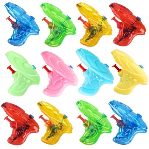 12 Stück wasserpistole klein Mini wasserspritzpistole Kinder spritzpistole Wasser hundeerziehung Sommer Spielzeug Garten Pool Party Mitgebsel für Kinder von Veokeny