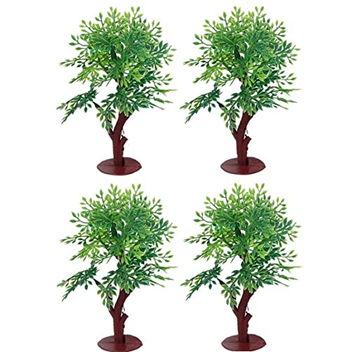 Vepoty Künstlicher Baum 4pcs Mini Model Baum Miniatur Landschaft Baum Baum Landschaft Architektur Landschaft Modellbaum von Vepoty