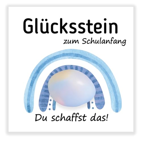 VerLuky Einschulung Geschenk Schulanfang Jungen, Glückssteine Mutstein Glücksbringer mit Grußkarte für Schulkind Schultüte Füllung Junge Kinder Schulstart Geschenk VerLuky Einschulung Geschenk Schulanfang Jungen, Glückssteine Mutstein Glücksbringer mit Grußkarte für Schulkind Schultüte Füllung Junge Kinder Schulstart Geschenk von VerLuky