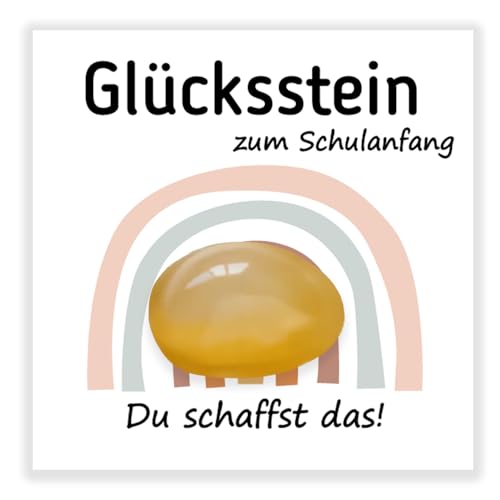 VerLuky Einschulung Geschenk Schulanfang Kinder, Glückssteine Mutstein Glücksbringer mit Grußkarte für Schulkind Schultüte Füllung Mädchen Junge Schulstart Geschenk VerLuky Einschulung Geschenk Schulanfang Kinder, Glückssteine Mutstein Glücksbringer mit Grußkarte für Schulkind Schultüte Füllung Mädchen Junge Schulstart Geschenk von VerLuky