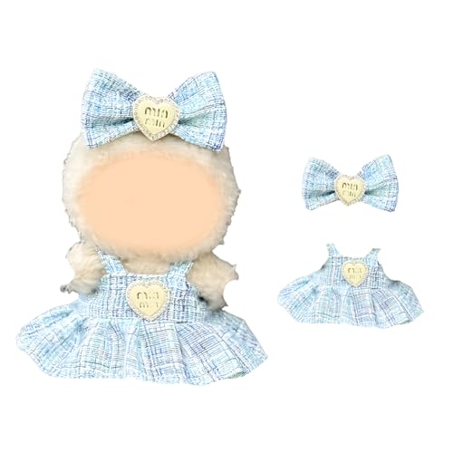 Puppenkleidung für 17 cm große Plüschpuppen-Outfits mit luxuriösen Kleidern und Haarspange, stilvolles Kleidungsset Zubehör für Halloween, Weihnachten, Geburtstage, Geschenke (Rosa Weiß Schwarz Puppenkleidung für 17 cm große Plüschpuppen-Outfits mit luxuriösen Kleidern und Haarspange, stilvolles Kleidungsset Zubehör für Halloween, Weihnachten, Geburtstage, Geschenke (Rosa Weiß Schwarz von VerViento