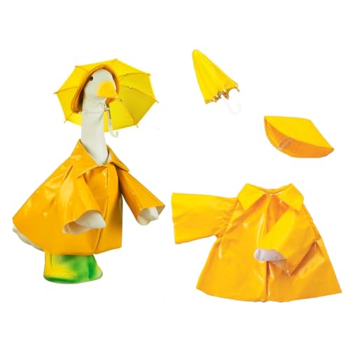Regenmantel Gans Outfit Veranda Gans Kleidung, Sommer Rasen Gans Statue Regenmantel Kostüm, Hof, Gans Kleidung, Regenschirm, Hut Outfit für 58,4 cm Rasen, Outdoor, Garten, Hof, Terrasse, Statue Dekor Regenmantel Gans Outfit Veranda Gans Kleidung, Sommer Rasen Gans Statue Regenmantel Kostüm, Hof, Gans Kleidung, Regenschirm, Hut Outfit für 58,4 cm Rasen, Outdoor, Garten, Hof, Terrasse, Statue Dekor von VerViento