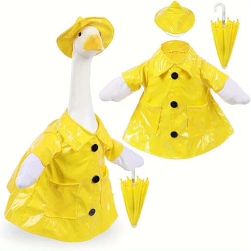 Regenmantel Gans Outfit Veranda Gans Kleidung, Sommer Rasen Gans Statue Regenmantel Kostüm, Hof, Gans Kleidung, Regenschirm, Hut Outfit für 58,4 cm Rasen, Outdoor, Garten, Hof, Terrasse, Statue Dekor Regenmantel Gans Outfit Veranda Gans Kleidung, Sommer Rasen Gans Statue Regenmantel Kostüm, Hof, Gans Kleidung, Regenschirm, Hut Outfit für 58,4 cm Rasen, Outdoor, Garten, Hof, Terrasse, Statue Dekor von VerViento