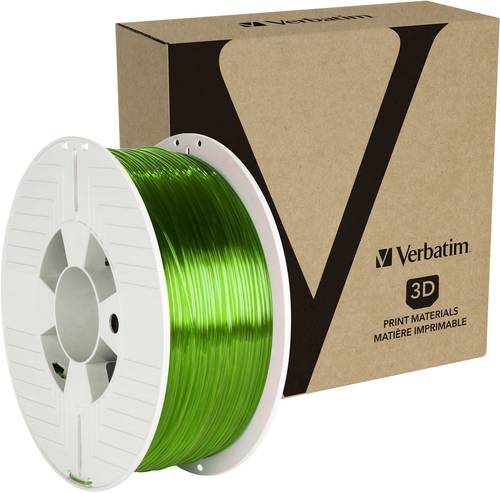 Verbatim 55057 Filament PETG 1.75mm 1kg Grün (transparent) 1St. von Verbatim