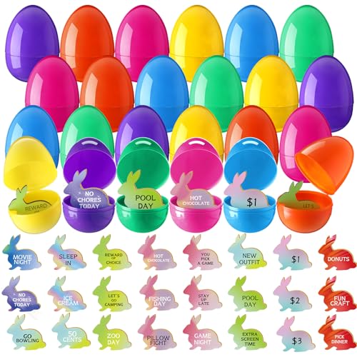 Vercraft 24 Ostereier-Set, befüllbare Ostereier, 24 bunte Kunststoff-Ostereier, 24 Ostereier-Spielsteine, Osterhasen-Belohnung, Jagd, Preis, Oster-Party, Gastgeschenk, Osterkorbfüller Vercraft 24 Ostereier-Set, befüllbare Ostereier, 24 bunte Kunststoff-Ostereier, 24 Ostereier-Spielsteine, Osterhasen-Belohnung, Jagd, Preis, Oster-Party, Gastgeschenk, Osterkorbfüller von Vercraft