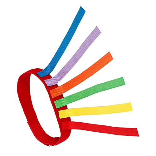 Verdant Touch Kinder Fangen Schwanz Gürtel Kinder Fangen Schwanz Trainingsgürtel mit 6 Schwänzen, Rot, Eltern-Kind-Aktivitätsspiel Requisiten von Verdant Touch