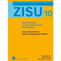 ZISU – Zeitschrift für interpretative Schul- und Unterrichtsforschung von Verlag Barbara Budrich