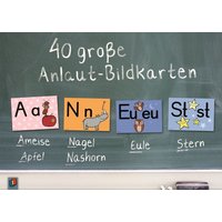 40 große Anlaut-Bildkarten für Kita und Grundschule von Verlag an der Ruhr