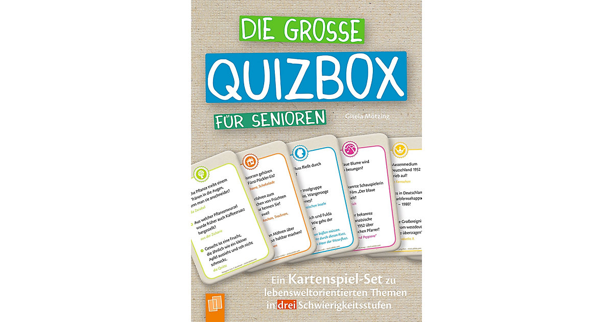 Die große Quizbox Senioren (Kartenspiel)  Kinder von Verlag an der Ruhr