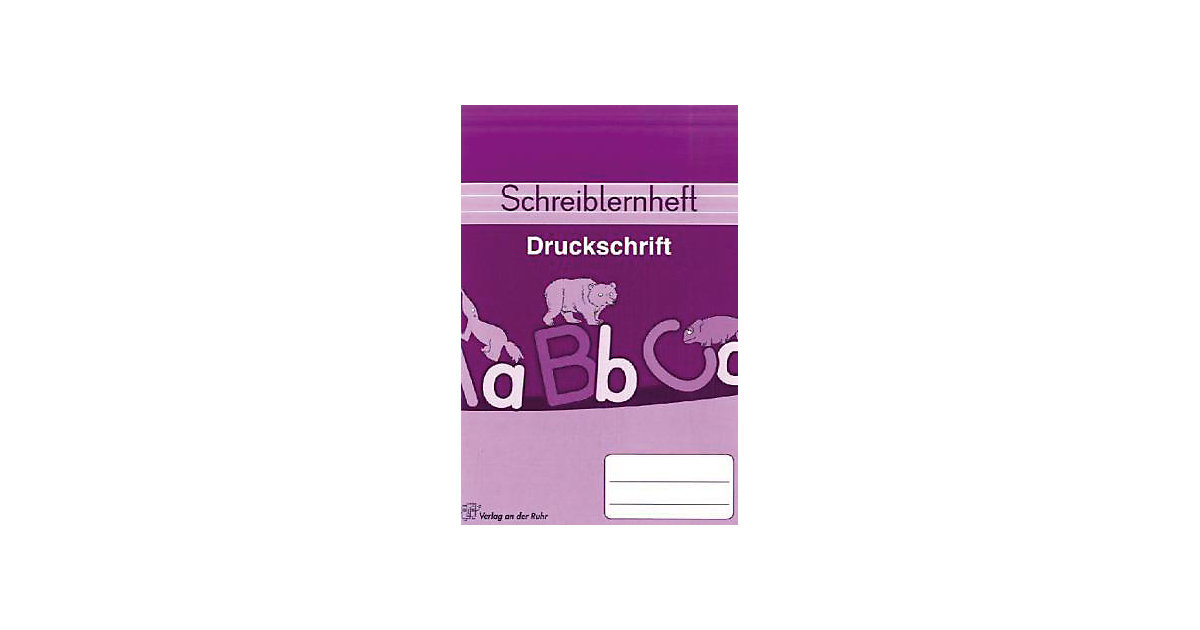 Buch - Schreiblernheft Druckschrift von Verlag an der Ruhr