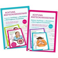 Paket: Achtung, Ansteckungsgefahr! – 24 verständliche Aushänge und Merkblätter zu übertragbaren Krankheiten von Verlag an der Ruhr