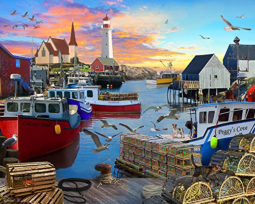Angeln Cove Jigsaw Puzzle 1000 Teile von Vermont Christmas Company
