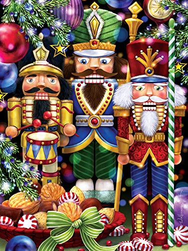 Drei Nussknacker, Weihnachtspuzzle, 550 Teile von Vermont Christmas Company