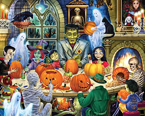 Haunted House Party Puzzle 1000 Teile von Vermont Christmas Company