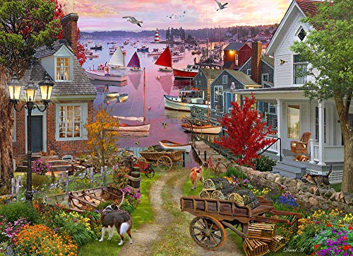 Puzzle Abend im Hafen, 1000 Teile von Vermont Christmas Company