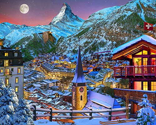 Vermont Christmas Company The Majestic Matterhorn Jigsaw Puzzle 1000 Teile von Vermont Christmas Company