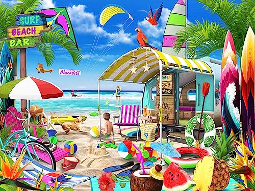 Vermont Christmas Company Beach Getaway Puzzle 550 Teile – komplett ineinandergreifende und zufällig geformte Teile – 61 x 45,7 cm von Vermont Christmas Company