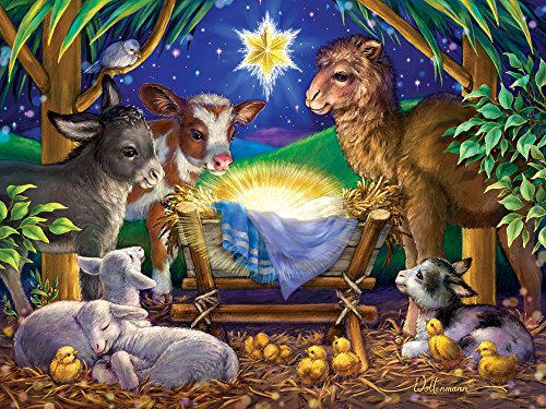 Vermont Christmas Company EIN Kind ist Geboren Jigsaw Puzzle 550 Teile von Vermont Christmas Company