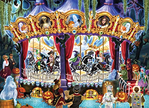 Vermont Christmas Company Halloween Karussell Puzzle - 1000 Teile Halloween Puzzles für Erwachsene mit zufällig geformten Teilen - Vollständig ineinandergreifende Halloween Puzzles 1000 Teile (26 Vermont Christmas Company Halloween Karussell Puzzle - 1000 Teile Halloween Puzzles für Erwachsene mit zufällig geformten Teilen - Vollständig ineinandergreifende Halloween Puzzles 1000 Teile (26 von Vermont Christmas Company