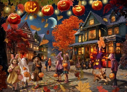 Vermont Christmas Company Halloween-Nacht-Puzzle, 1000 Teile, vollständig ineinandergreifende und zufällig geformte Teile Vermont Christmas Company Halloween-Nacht-Puzzle, 1000 Teile, vollständig ineinandergreifende und zufällig geformte Teile von Vermont Christmas Company