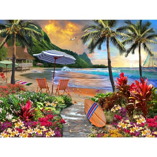 Vermont Christmas Company Hawaiian Life Puzzle 550 Teile Strand Puzzle Erwachsene mit vollständig ineinandergreifenden und zufällig geformten Teilen Vermont Christmas Company Hawaiian Life Puzzle 550 Teile Strand Puzzle Erwachsene mit vollständig ineinandergreifenden und zufällig geformten Teilen von Vermont Christmas Company