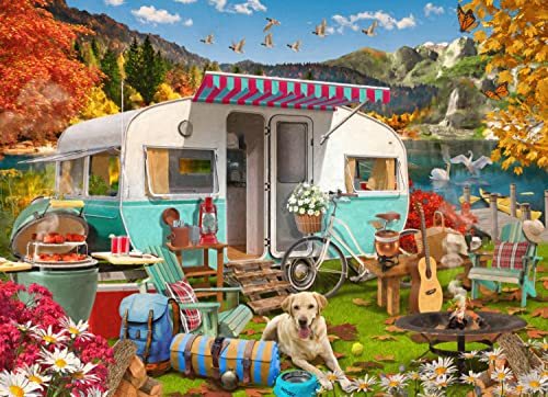 Vermont Christmas Company Herbst Camper Puzzle 1000 Teile von Vermont Christmas Company