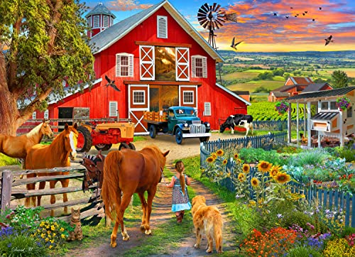 Vermont Christmas Company Puzzle Pferdehof, 1000 Teile von Vermont Christmas Company