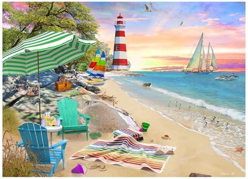 Vermont Christmas Company Seaside Beach Puzzle 1000 Teile von Vermont Christmas Company