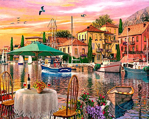 Vermont Christmas Company Sunset Harbour Jigsaw Puzzle 1000 Teile von Vermont Christmas Company