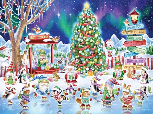 Vermont Christmas Company Weihnachtspuzzle, 550 Teile, vollständig ineinandergreifende und zufällig geformte Teile, 61 x 45,7 cm, Familien-Weihnachtspuzzles Vermont Christmas Company Weihnachtspuzzle, 550 Teile, vollständig ineinandergreifende und zufällig geformte Teile, 61 x 45,7 cm, Familien-Weihnachtspuzzles von Vermont Christmas Company