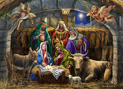 Vermont Christmas Company in The Manger Puzzle 1000 Teile von Vermont Christmas Company