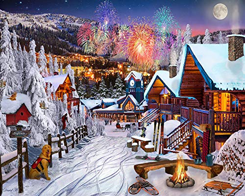 Vermont Christmas Company Winterspielplatz-Puzzle 1000 Teile von Vermont Christmas Company