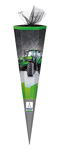 Schultüte / Zuckertüte / 70cm / eckig / "Deutz Traktor" von Verpackungsmittel