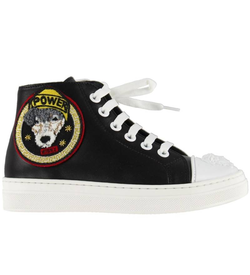 Young Versace Stiefel - Schwarz m. Aufnäher - Versace - 33 - Stiefel Young Versace Stiefel - Schwarz m. Aufnäher - Versace - 33 - Stiefel von Versace