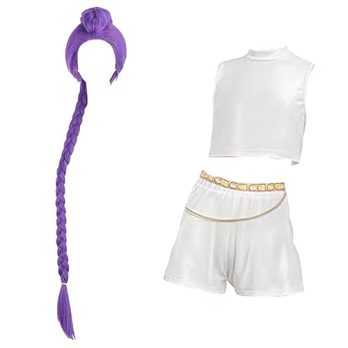 Simil Korean Pop koreanische Performance Hunter Kleid - DEMON041 (Mehrfarbig, 140, Kleidungsset + Kopfbedeckungen) von VersusModa