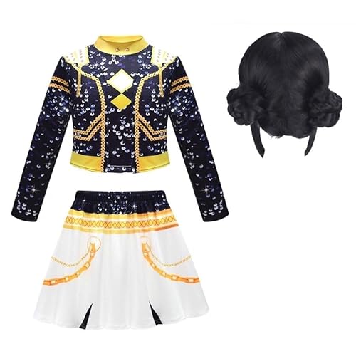 Simil Korean Pop koreanische Performance Hunter Kleid DEMON063 (Mehrfarbig, 150, Nur Kleidungsset) von VersusModa