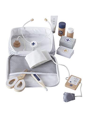 VERTBAUDET Doktor-Set für Puppen, aus Holz, Weiß, TU VERTBAUDET Doktor-Set für Puppen, aus Holz, Weiß, TU von Vertbaudet