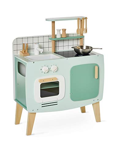 VERTBAUDET Retro-Spielküche, Küche aus Holz FSC grün/Natur ONE Size VERTBAUDET Retro-Spielküche, Küche aus Holz FSC grün/Natur ONE Size von Vertbaudet