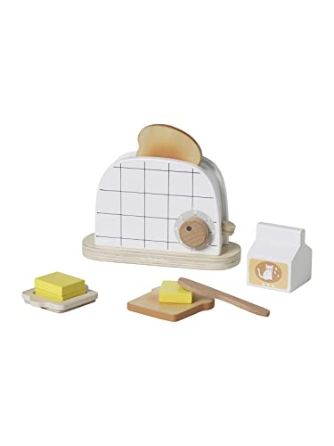 Vertbaudet Spiel-Toaster mit Zubehör, Holz FSC® Mix Mehrfarbig ONE Size von Vertbaudet