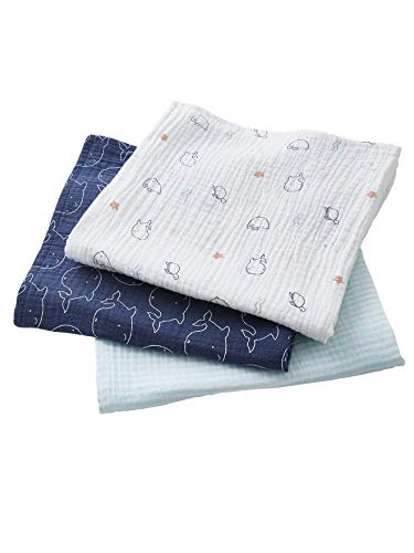 Vertbaudet 3er-Pack Baby Wickeltücher Wasserwelt farblich Sortiert ONE Size Vertbaudet 3er-Pack Baby Wickeltücher Wasserwelt farblich Sortiert ONE Size von Vertbaudet