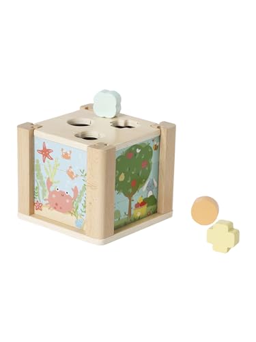 Vertbaudet Baby Activity-Würfel Holz FSC® grün von Vertbaudet